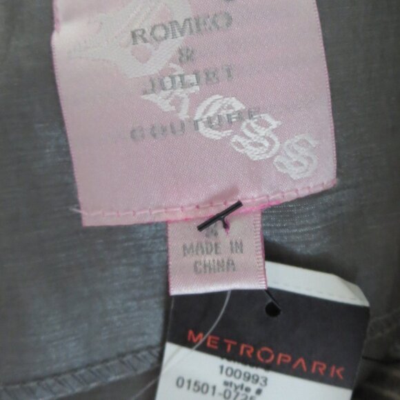 New Romeo And Juliet Strapless Silver Ruched Side Short Dress S Small NWT - Picture 7 of 11